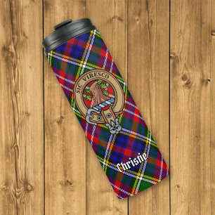 Clan Christie Crest over tartan Thermosbeker