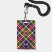 Clan Christie Tartan Badge (Voorzijde met lanyard)