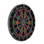 Clan Christie Tartan Dartbord (Voorkant Links)