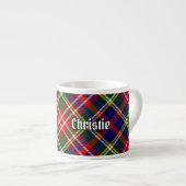 Clan Christie Tartan Espresso Kop (Voorkant rechts)
