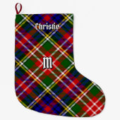 Clan Christie Tartan Grote Kerstsok (Voorkant)