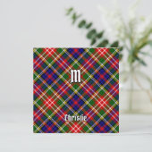 Clan Christie Tartan Kaart (Staand voorkant)