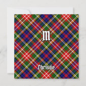 Clan Christie Tartan Kaart (Voorkant)