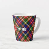 Clan Christie Tartan Latte Mok (Rechterhoek)