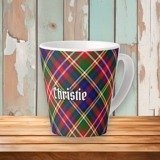 Clan Christie Tartan Latte Mok