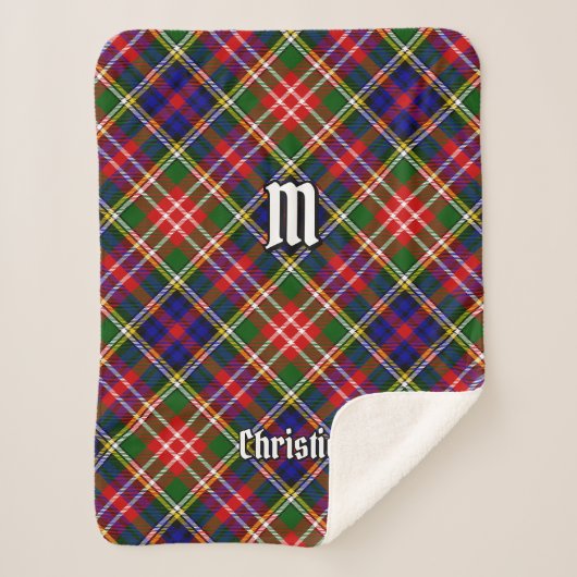 Clan Christie Tartan Sherpa Deken (Voorkant)