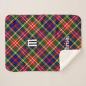 Clan Christie Tartan Sherpa Deken (Voorkant (horizontaal))