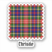 Clan Christie Tartan Sticker (Voorkant)