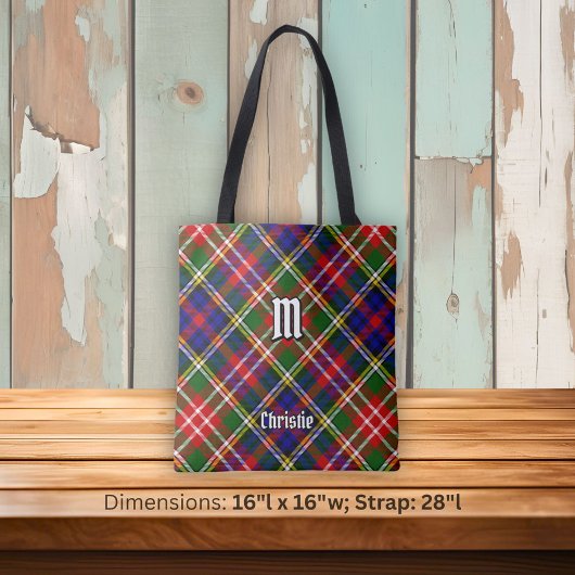 Clan Christie Tartan Tote Bag
