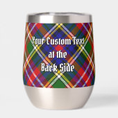 Clan Christie Wapen over Tartan (Achterkant)