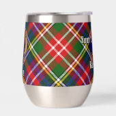 Clan Christie Wapen over Tartan (Links)