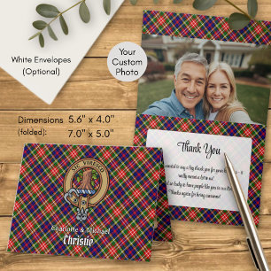 Clan Christie Wapen over Tartan