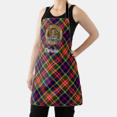 Clan Christie Wapen over Tartan Schort (Insitu)