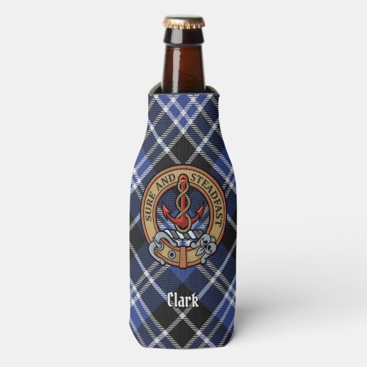 Clan Clark Crest Flesjeskoeler (Fles Voorkant)