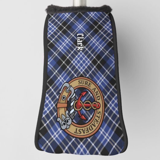 Clan Clark Crest Golf Head Hoesje Golfheadcover (Draai 90)