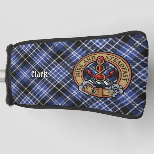 Clan Clark Crest Golf Head Hoesje Golfheadcover (Voorkant)
