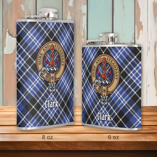 Clan Clark Crest Heupfles