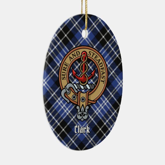 Clan Clark Crest Keramisch Ornament (Rechts)