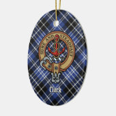 Clan Clark Crest Keramisch Ornament (Links)