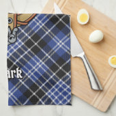 Clan Clark Crest Kitchen Towel Theedoek (Quarter Fold)