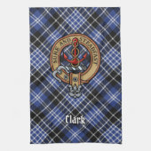 Clan Clark Crest Kitchen Towel Theedoek (Verticaal)