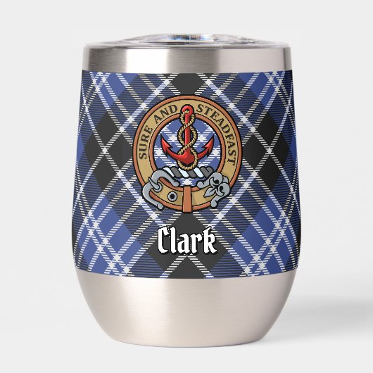 Clan Clark Crest over Tartan (Voorkant)