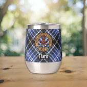 Clan Clark Crest over Tartan
