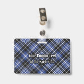 Clan Clark Crest over Tartan Badge (Achterkant met clip)