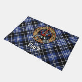 Clan Clark Crest over Tartan Deurmat (Schuin)