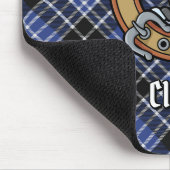 Clan Clark Crest over Tartan Muismat (Hoek)