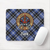 Clan Clark Crest over Tartan Muismat (Met muis)
