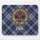 Clan Clark Crest over Tartan Muismat (Voorkant)