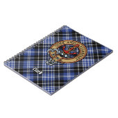 Clan Clark Crest over Tartan Notitieboek (Linkerzijde)
