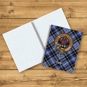 Clan Clark Crest over Tartan Notitieboek