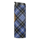 Clan Clark Crest over Tartan Thermosbeker (Geroteerd rechts)