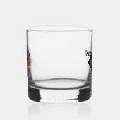 Clan Clark Crest over Tartan Whisky Glas (Links)