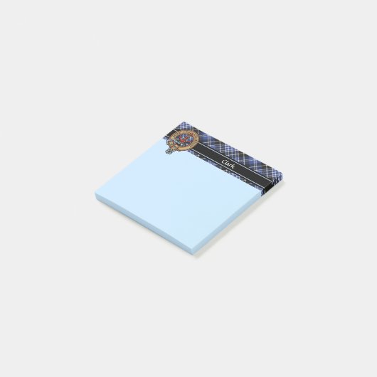 Clan Clark Crest Post-it® Notes (Schuin)
