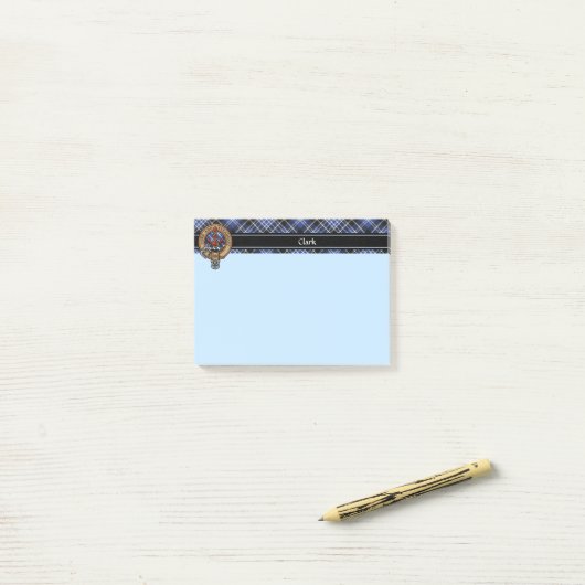 Clan Clark Crest Post-it® Notes (Op bureau)