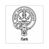 Clan Clark Crest Rubberstempel (Afrduk)