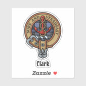 Clan Clark Crest Sticker (Vel)
