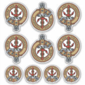 Clan Clark Crest Sticker Set (Voorkant)