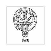 Clan Clark Crest Zelfinktende Stempel (Design)