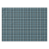 Clan Clark Helder Blauw, Zwart en Wit Tartan Tafelkleed (Voorkant (Horizontaal))