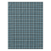 Clan Clark Helder Blauw, Zwart en Wit Tartan Tafelkleed (Voorkant)