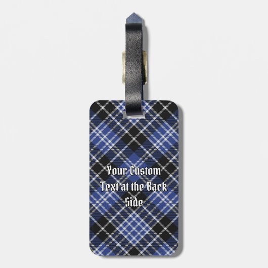 Clan Clark Tartan Bagagelabel (Achterkant verticaal)
