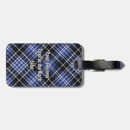Clan Clark Tartan Bagagelabel (Achterkant horizontaal)