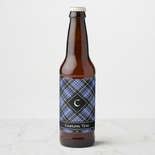 Clan Clark Tartan Bier Etiket (Voorkant)