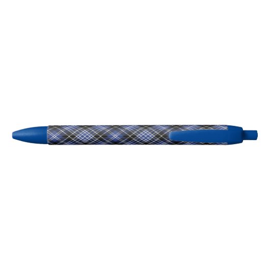 Clan Clark Tartan Blauwe Inkt Pen (Achterkant)