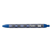 Clan Clark Tartan Blauwe Inkt Pen (Voorkant)