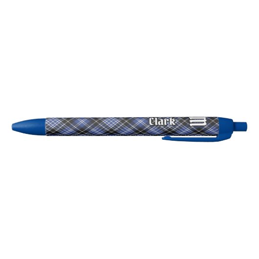 Clan Clark Tartan Blauwe Inkt Pen (Bodem)